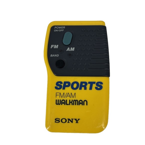 Sony Other - SONY Walkman Sports AM / FM Analog Radio SRF-8 with‎ Belt Clip Tested Yellow